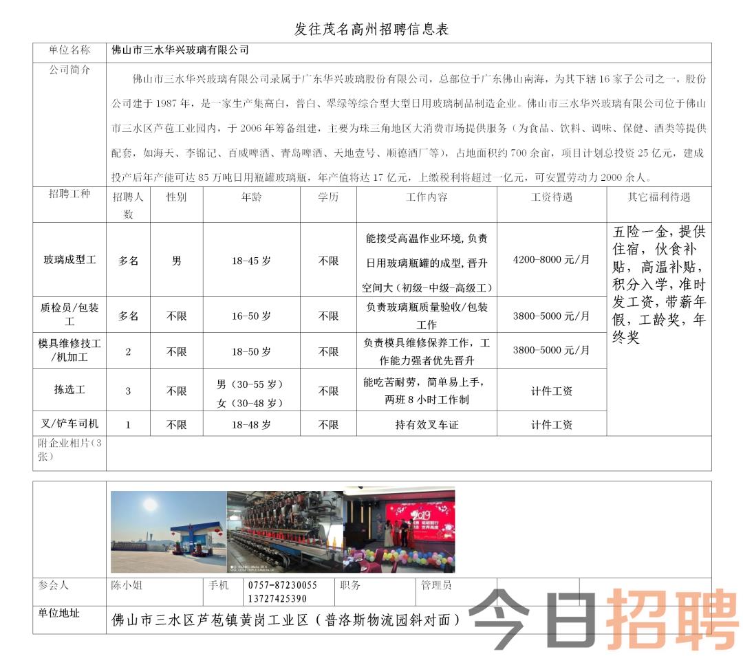 阳山招聘信息速递